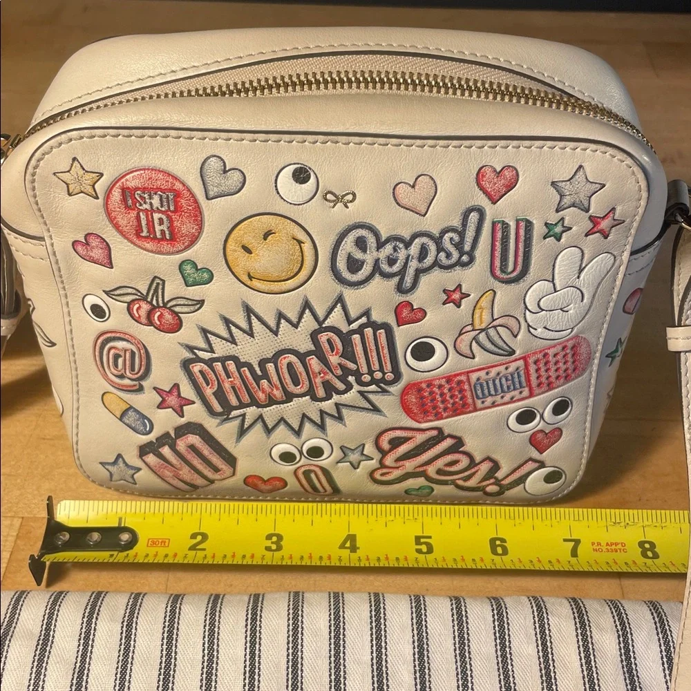 Anya Hindmarch All Over Stickers Comic Crossbody Bag ! - Picture 10 of 12